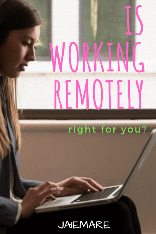 Woman working on her laptop.