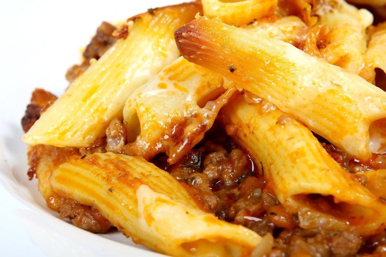 meat pasta dish